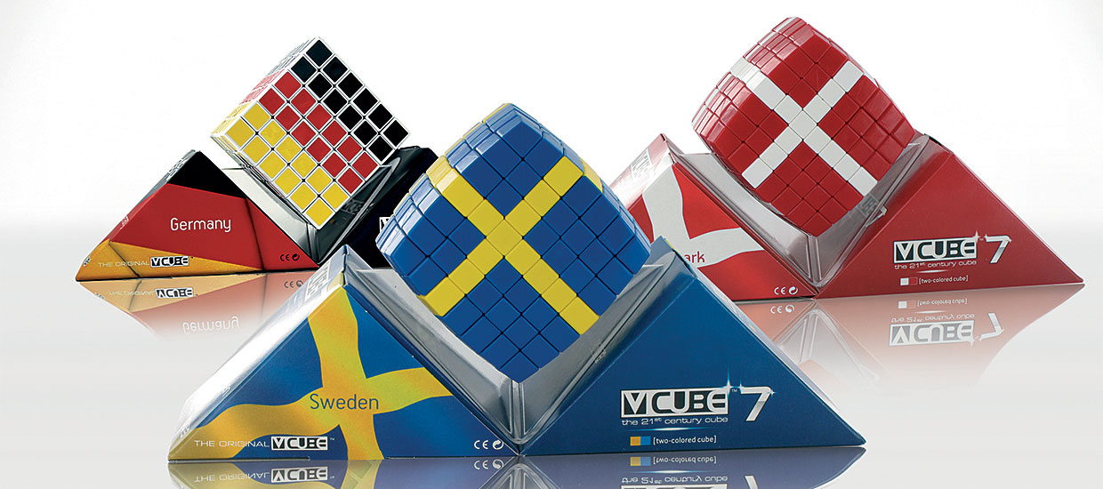 V-CUBE™ Flags  is a 2 and 3 colored, 8 or 7 layered smooth rotation cube - V-Classics 7x7x7 and 8x8x8  Cube