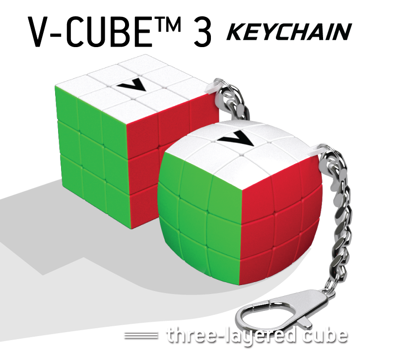 V-Cube 3 Keychain portable rotating cubes