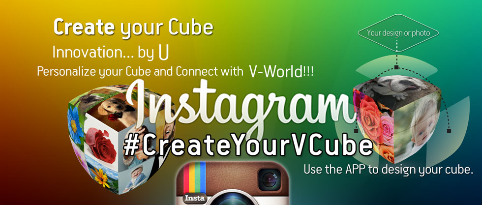 Instagram your personalized V-Cube